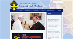Desktop Screenshot of dioceseofsaultstemarie.org
