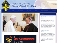 Tablet Screenshot of dioceseofsaultstemarie.org